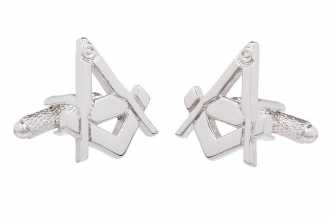 Square & Compass Masonic Cufflinks